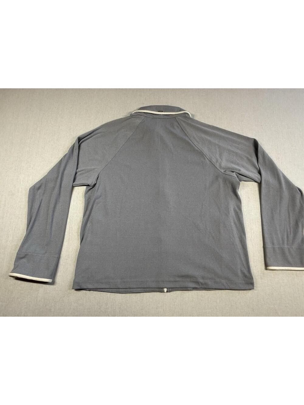 St John Sport Zip Up Knit Sweater Women Sz M Athletic Comfort Pockets Cover Up - Picture 11 of 13